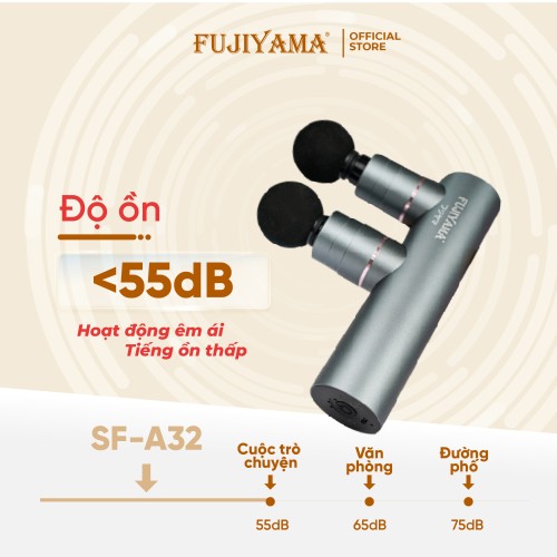 Máy Massage Cầm Tay Fujiyama SF-A32 - Động Cơ Kép - Hợp Kim Nhôm Cao Cấp