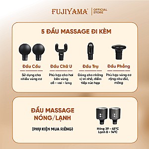 Máy Massage Cầm Tay Fujiyama SF-A32 - Động Cơ Kép - Hợp Kim Nhôm Cao Cấp