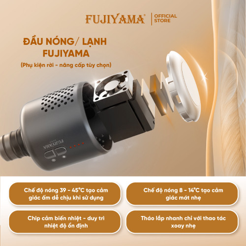 Combo Máy Massage Cầm Tay Fujiyama SF-A32 và 2 đầu nóng lạnh
