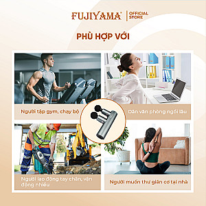 Combo Máy Massage Cầm Tay Fujiyama SF-A32 và 2 đầu nóng lạnh
