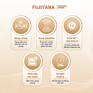 Combo Máy Massage Cầm Tay Fujiyama SF-A32 và 2 đầu nóng lạnh