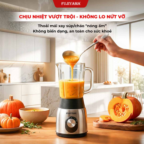 Máy Xay Sinh Tố Fujiyama BL823- Cối Thủy Tinh 1.5L - Công Suất 600W