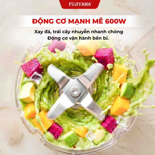 Máy Xay Sinh Tố Fujiyama BL816 - Bộ 2 Cối Đa Năng, Chất Liệu ABS An Toàn, Bền Bỉ – Công Suất 600W