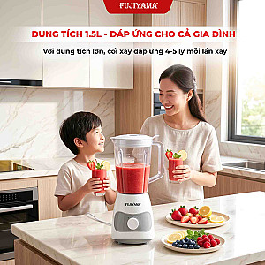 Máy Xay Sinh Tố Fujiyama BL816 - Bộ 2 Cối Đa Năng, Chất Liệu ABS An Toàn, Bền Bỉ – Công Suất 600W