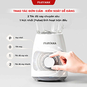 Máy Xay Sinh Tố Fujiyama BL816 - Bộ 2 Cối Đa Năng, Chất Liệu ABS An Toàn, Bền Bỉ – Công Suất 600W
