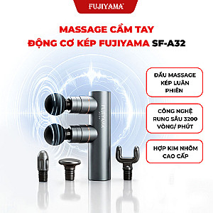 Máy Massage Cầm Tay Fujiyama SF-A32 - Động Cơ Kép - Hợp Kim Nhôm Cao Cấp