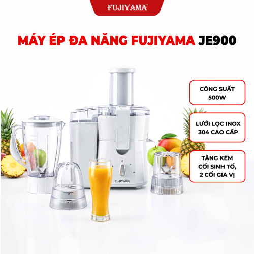 Máy Ép Trái Cây Đa Năng Fujiyama JE900 4 Trong 1 Công Suất 500W Cối 1.5L