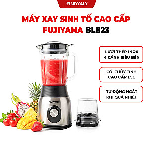 Máy Xay Sinh Tố Fujiyama BL823- Cối Thủy Tinh 1.5L và cối phụ 150ml xay thô - Công Suất 600W